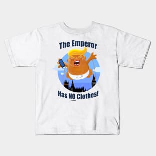 Trump Inflatable Baby Emperor Blimp Floating England Scotland Kids T-Shirt